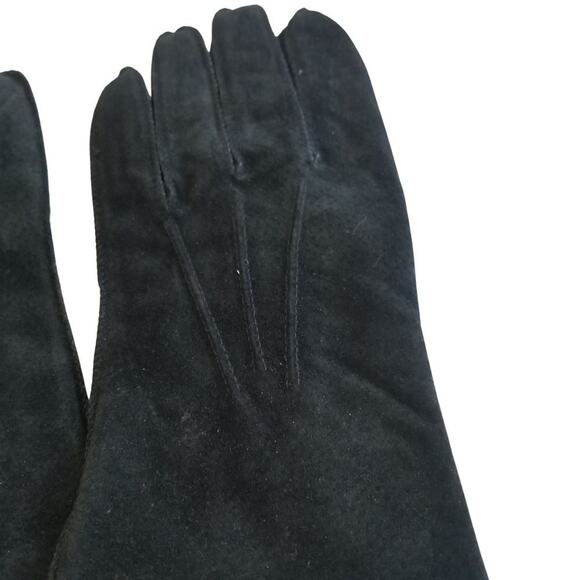 Thinsulate Thermal Insulation Winter Gloves Vintage Suede Leather Black XL Men - Picture 4 of 6